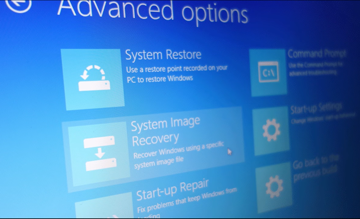 Windows system restore. Систем рестор. System image Recovery.